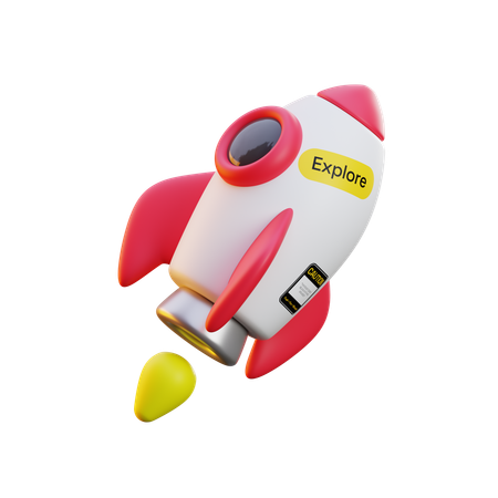 Rocket  3D Icon