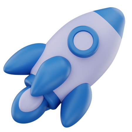 ロケット  3D Icon