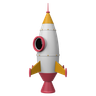 3d rocket png