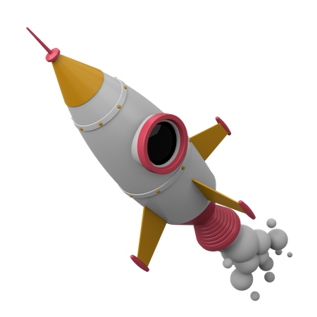 Rocket 3D Illustration