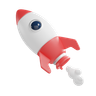 rocket 3d illustration