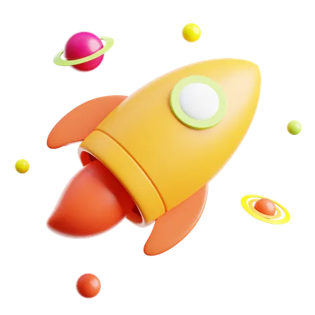 Rocket  3D Icon