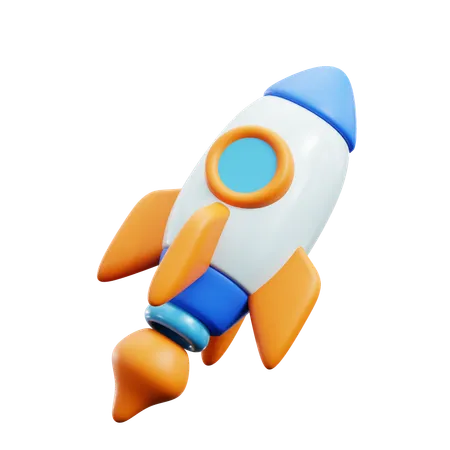 Rocket  3D Icon