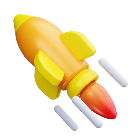 Rocket  3D Icon