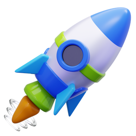 Rocket  3D Icon