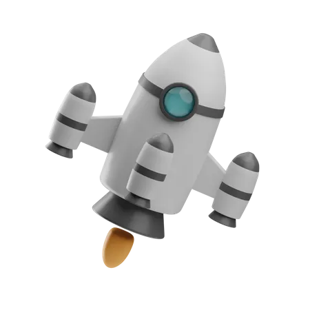 Rocket  3D Icon