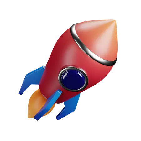 Rocket  3D Icon