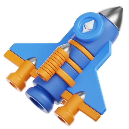 Rocket  3D Icon