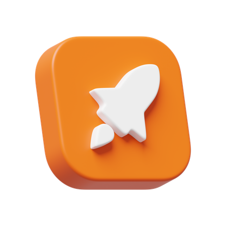 Rocket  3D Icon