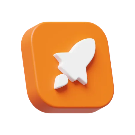 Rocket  3D Icon