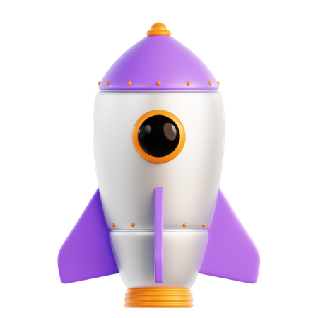 Rocket  3D Icon