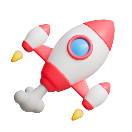 Rocket  3D Icon