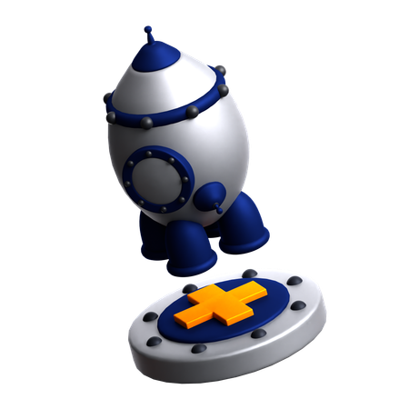 Rocket  3D Icon