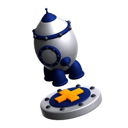 Rocket  3D Icon