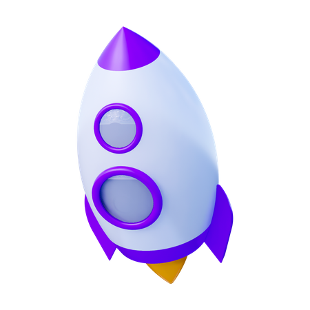 Rocket  3D Icon