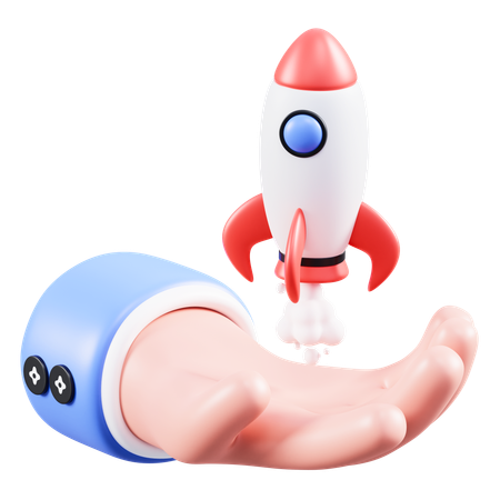 Rocket  3D Icon