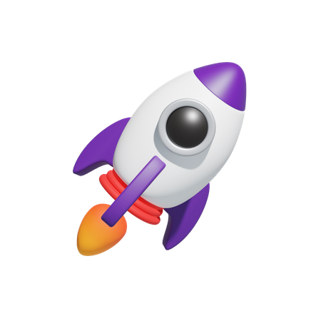 Rocket  3D Icon