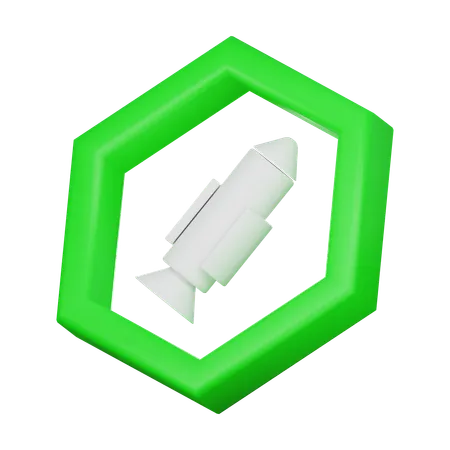 Rocket  3D Icon