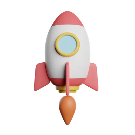 Rocket  3D Icon