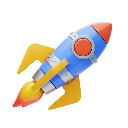 Rocket  3D Icon