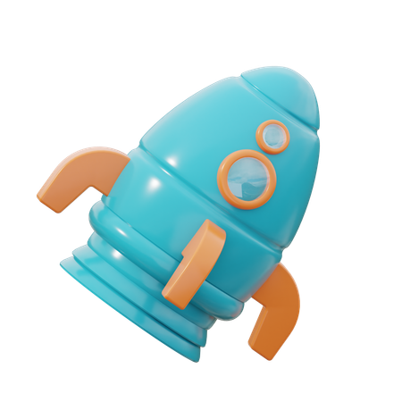 Rocket  3D Icon