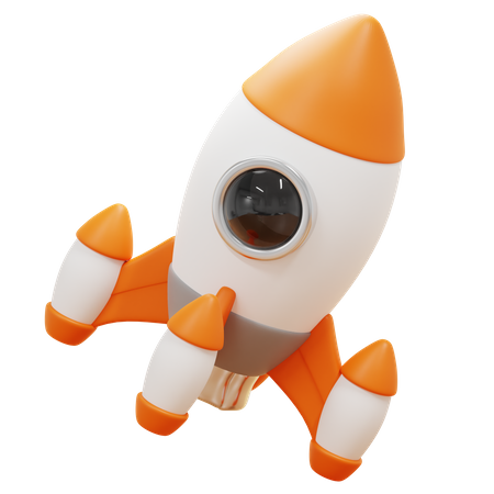 Rocket  3D Icon