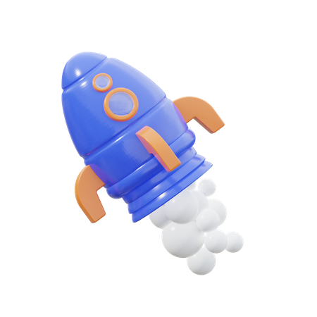 Rocket  3D Icon