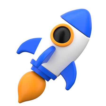 Rocket  3D Icon