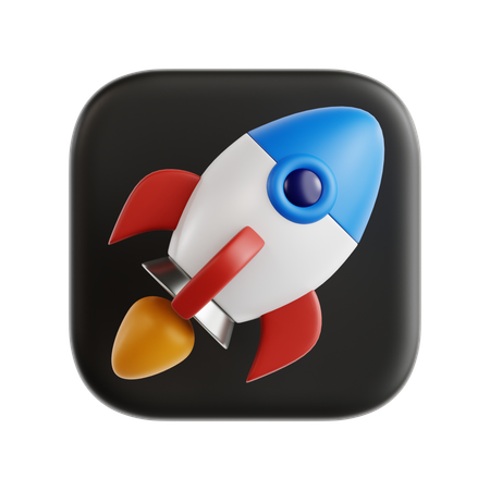 Rocket  3D Icon