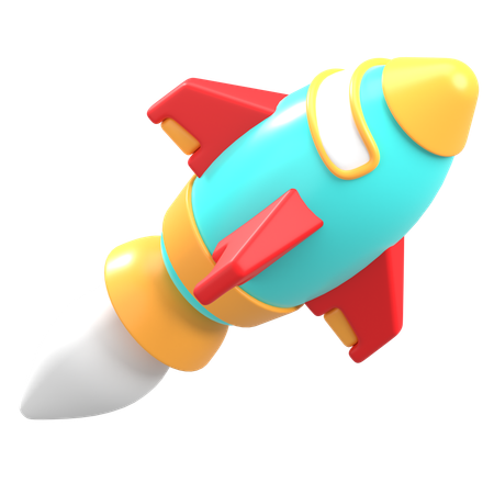 Rocket  3D Icon