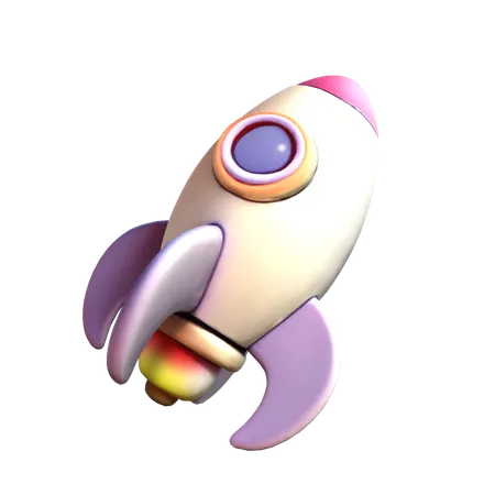 Rocket  3D Icon