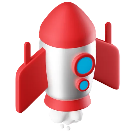 Rocket  3D Icon