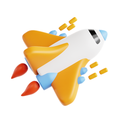 Rocket  3D Icon