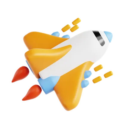 Rocket  3D Icon