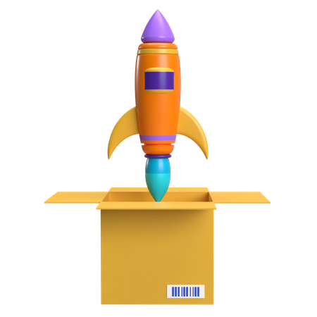 Rocket  3D Icon