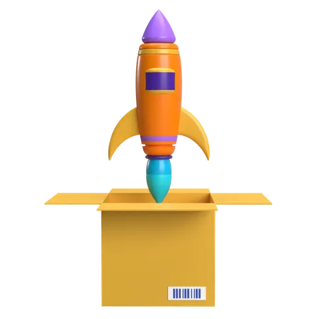 Rocket  3D Icon