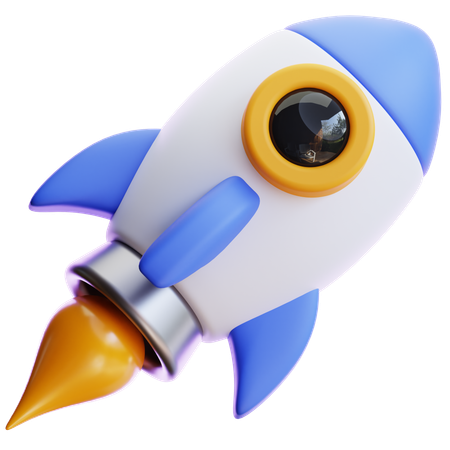 Rocket  3D Icon