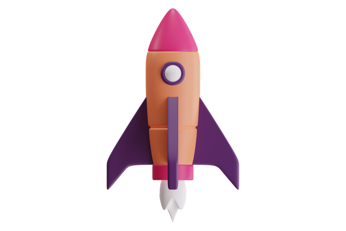 Rocket  3D Icon