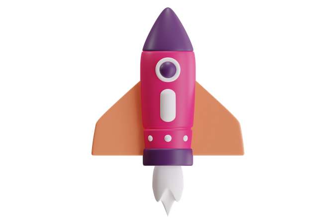 Rocket  3D Icon