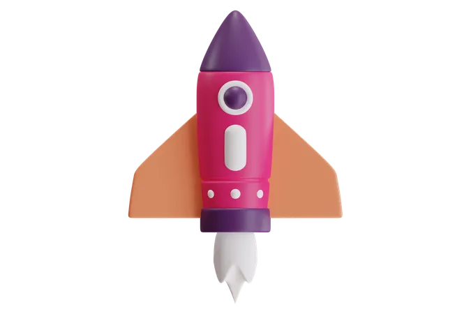 Rocket  3D Icon