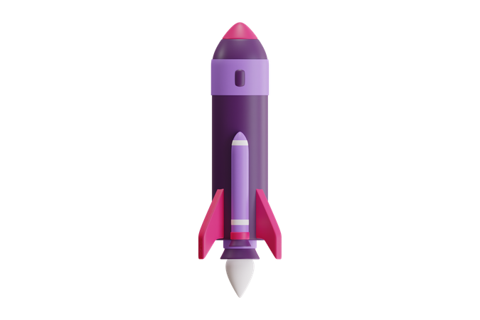 Rocket  3D Icon