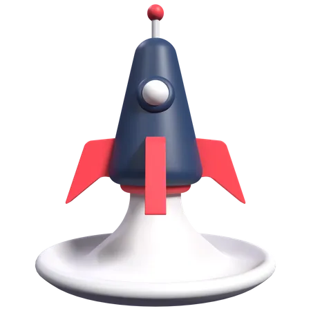 Rocket  3D Icon