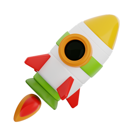 Rocket  3D Icon