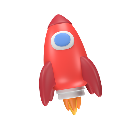 Rocket  3D Icon