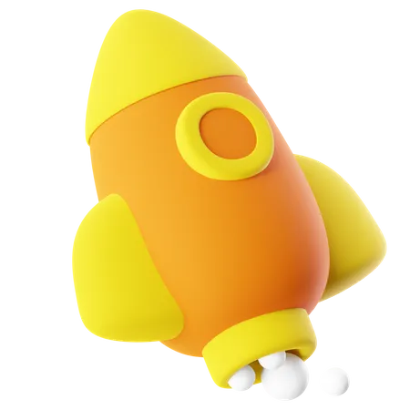 Rocket  3D Icon