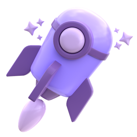 Rocket  3D Icon