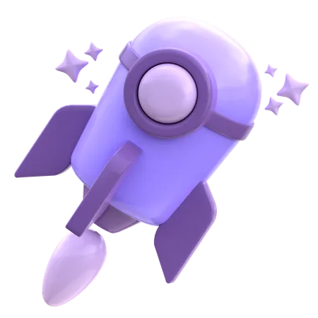 Rocket  3D Icon