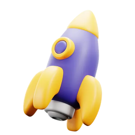 Rocket  3D Icon