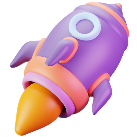 Rocket  3D Icon