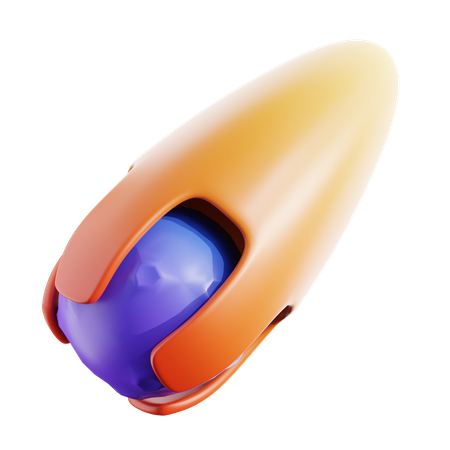 Rocket  3D Icon